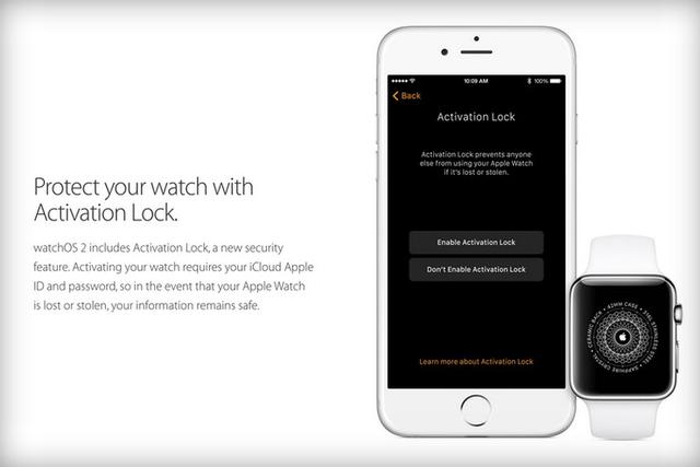 Apple Watch引入iPhone激活锁防盗功能