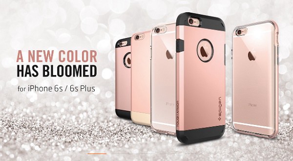 iPhone6s新增玫瑰金色