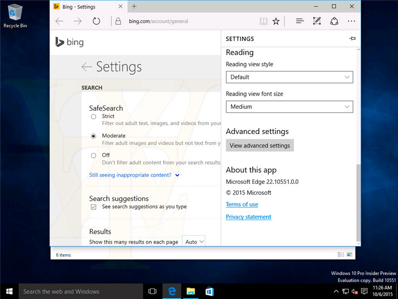 Windows 10 Build 10551高清截图图片图赏(14/15)