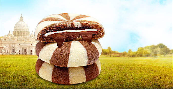 Photoshop制作漂亮的夹心饼干促销网页横幅