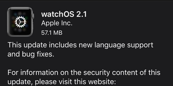 watchOS 2.1更新了什么 watchOS 2.1更新内容大全