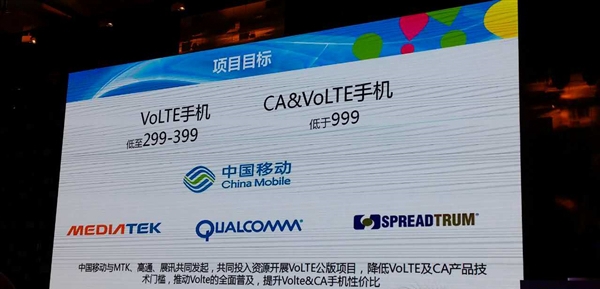 中国移动狂推VoLTE手机：最低299元
