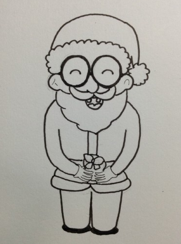 圣诞老人简笔画步步骤  教你手工绘制圣诞老人