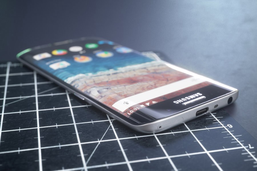 无缝双曲面屏设计 三星Galaxy S7概念设计图赏(12/12)