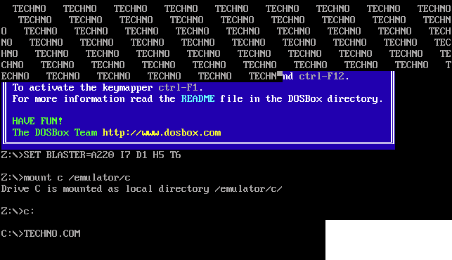 有趣的80年代DOS病毒演示 比现在的炫酷多了