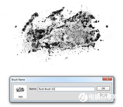 PS实例教程：Photoshop制作个性化锈迹笔刷方法
