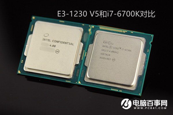 E3-1230v5和i7-6700K哪个好？i7-6700K与E3-1230V5对比评测
