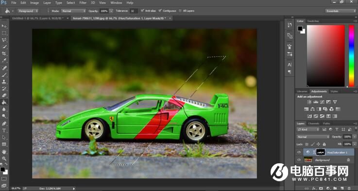 Photoshop改变汽车的颜色教程