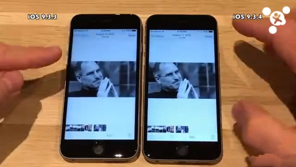 iPhone 5S/6/6S下iOS 9.3.4速度对比iOS9.3.3视频
