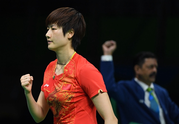 第17金!刘诗雯2分中国完胜德国 成功卫冕女团冠军
