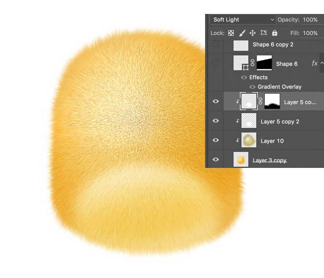 Photoshop绘制非常萌的小黄鸟教程
