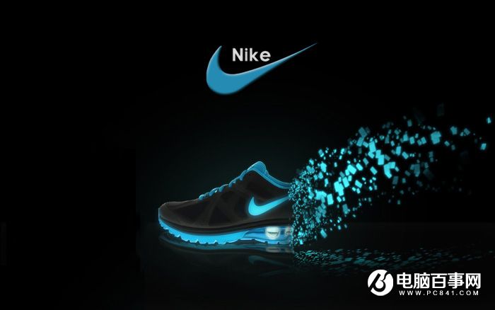 Photoshop给鞋子加上打散的发光小碎片教程