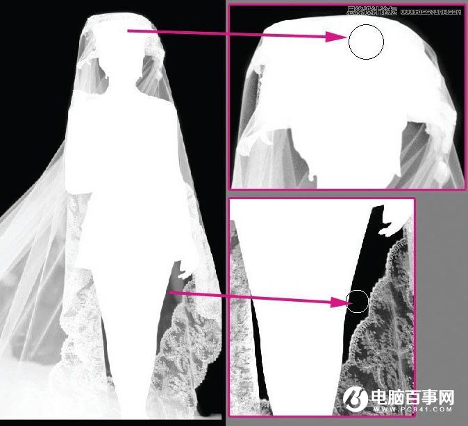 Photoshop使用通道完美抠出穿婚纱的新娘
