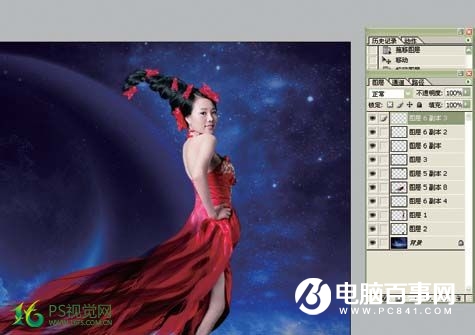 Photoshop如何制作飘逸的中国风人像