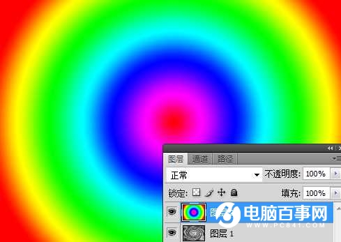 Photoshop打造旋转的彩虹文字效果教程