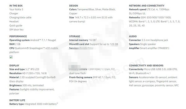 诺基亚5/诺基亚3正式发布：比NOKIA 6便宜！