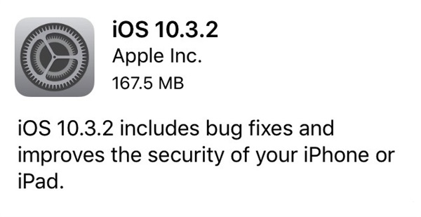 iOS10.3.2正式版怎么升级 iOS10.3.2正式版支持哪些设备？