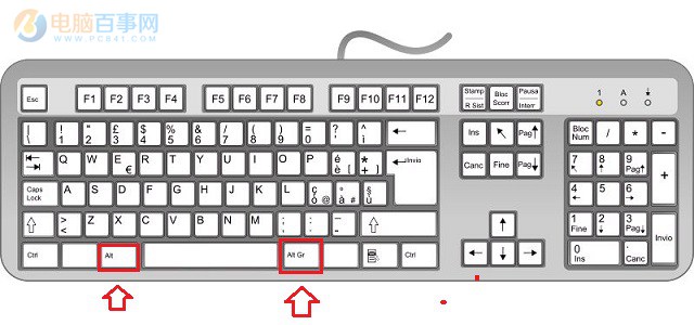 Alt键在哪里 电脑键盘中Alt键的位置图解