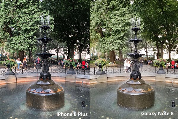iPhone8 Plus与三星Galaxy Note 8拍照对比：势均力敌