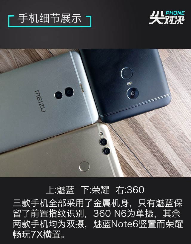 荣耀7X/360N6/魅蓝Note6买哪个好 荣耀7X/360N6/魅蓝Note6对比