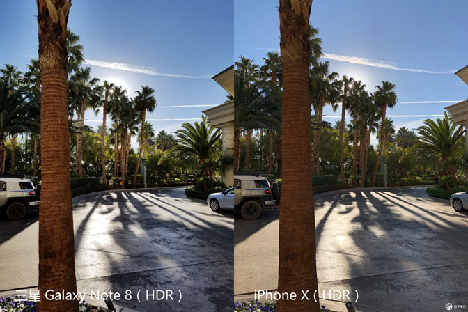 iPhone X和三星Note8拍照对比评测 双摄强机哪个好？