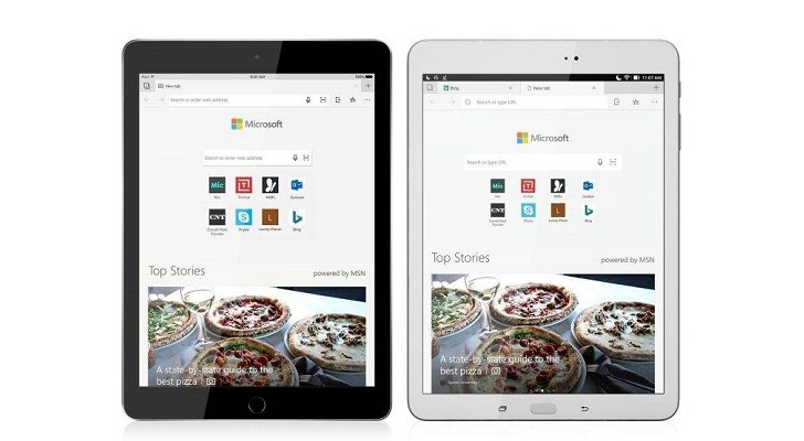 微软Edge浏览器正式适配iPad与安卓平板电脑