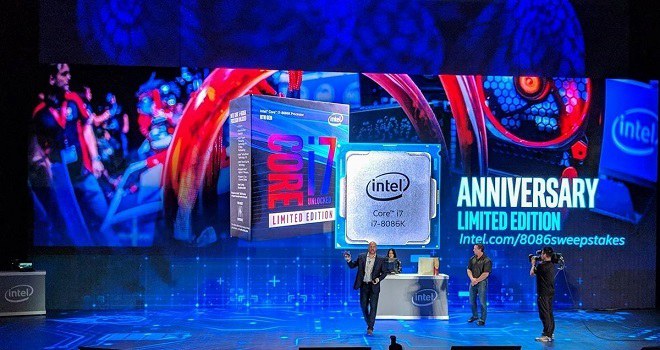 Intel发布限量版i7-8086K 并透露了AI和5G领域的布局