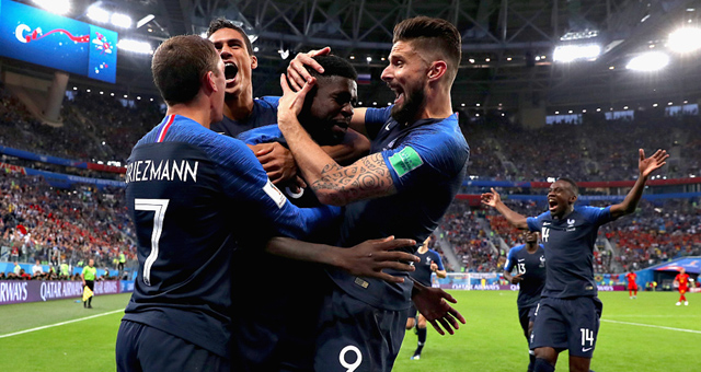世界杯法国vs比利时视频录播 半决赛法国1-0比利时回放视频