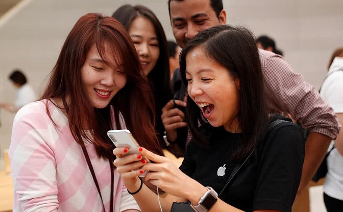 iPhone中国销量坚挺 iPhone X和8 Plus排名热销前五