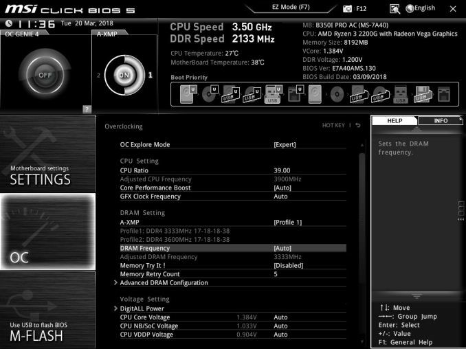 AMD R5 2400G/R3 2200G核显超频测试 结果让人意外
