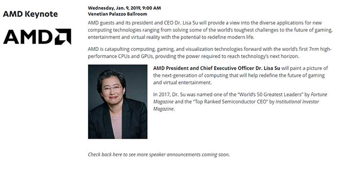 AMD公布下一代7nm处理器和显卡 工艺首次领先Intel