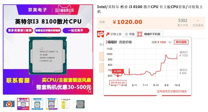 CPU价格怎么那么高了？Intel散片CPU大涨价原因