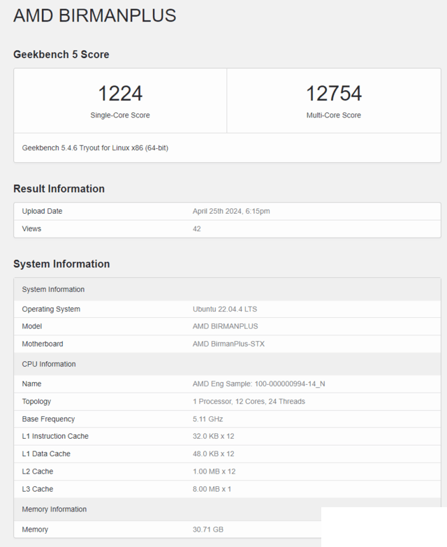 AMD尚未发布的锐龙9050系列APU再次出现在Geekbench数据库中_1