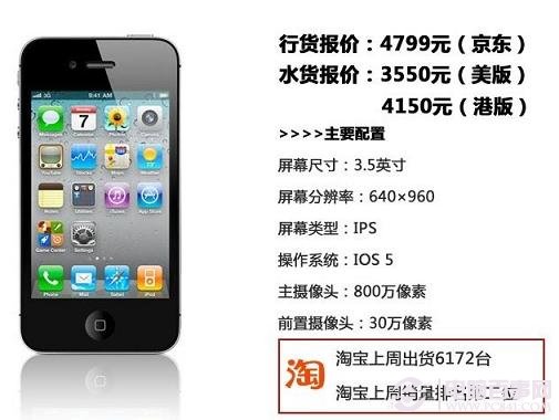 苹果iPhone4s智能手机