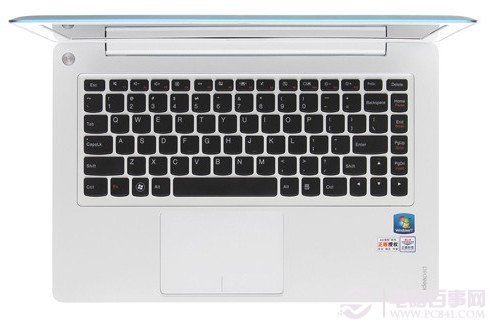 联想U310超级本采用了主流巧克力键盘