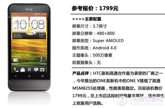 HTC ONE V智能手机