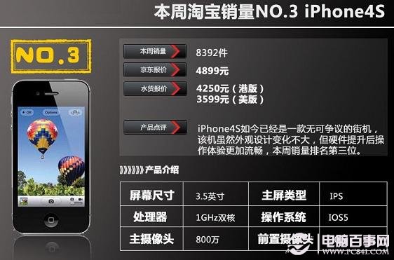 苹果iPhone4S智能手机