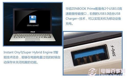 华硕ZENBOOK Prime超级本USB3.0