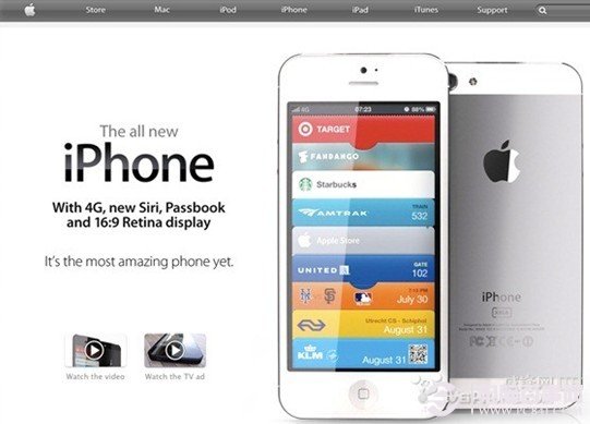 New iPhone现身苹果官网假想图