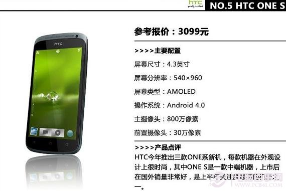 HTC ONE S双核智能手机