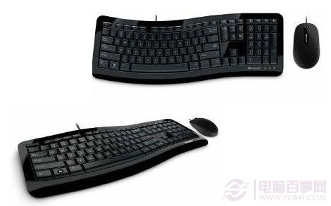 微软舒适曲线桌面无线键鼠套装3000 