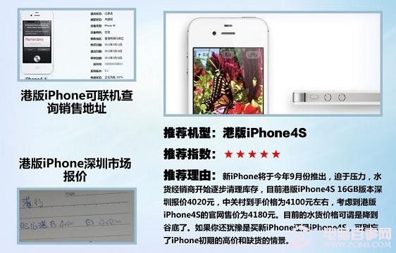 iPhone4S智能手机（港版）