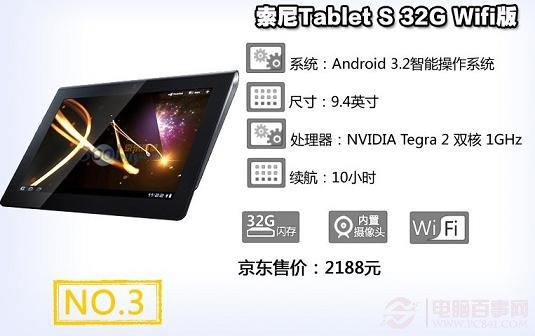 索尼Tablet S 32G wifi版