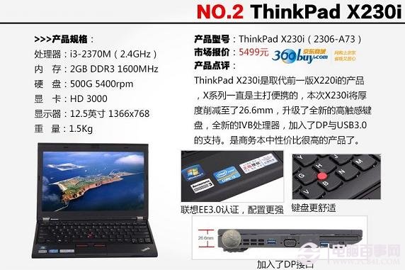 ThinkPad X230i笔记本