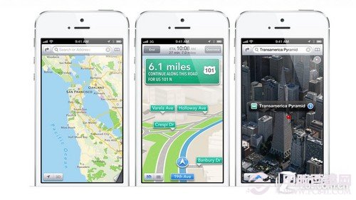 iPhone 5系统提升 地图功能