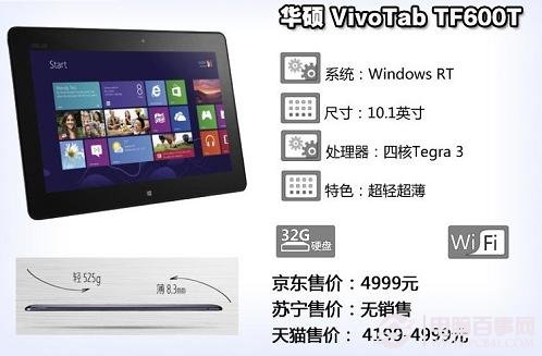 华硕VivoTab TF600T平板电脑
