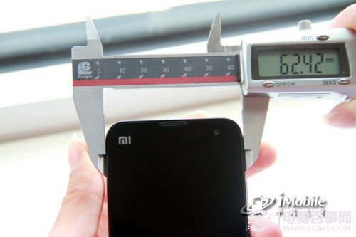 小米手机2窄边宽度测量