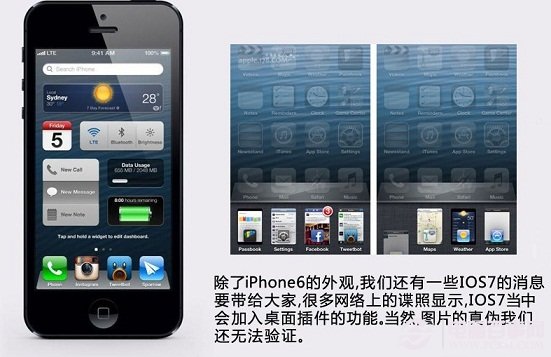 iPhone6搭载全新iOS7系统