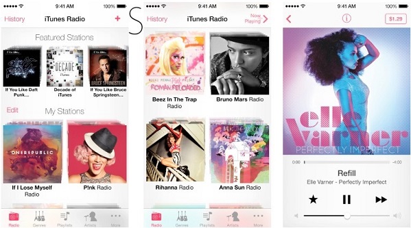 iOS 7新增iTunes Radio功能