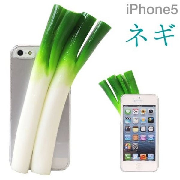 日本趣味手机壳 将大葱贴上iPhone 5_1